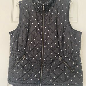 Talbots Polka Dot Vest